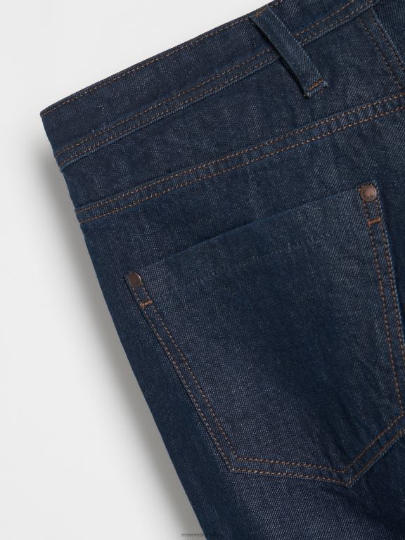 albastru oțel Reserved bărbați îmbrăcăminte blugi obișnuiți 648HZ1566