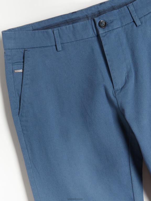 albastru oțel Reserved bărbați îmbrăcăminte pantaloni chino slim fit noi 648HZ1516