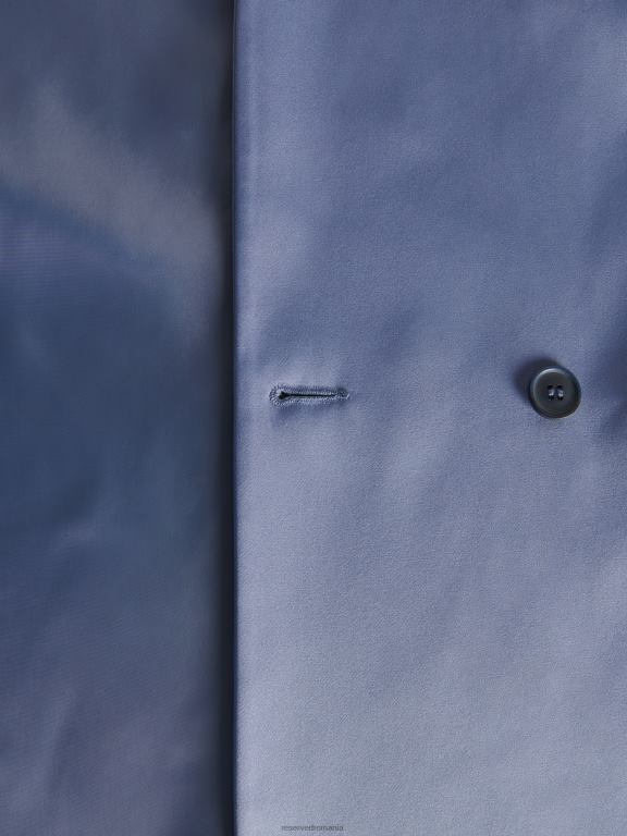 albastru oțel Reserved femei îmbrăcăminte blazer din material satinat 648HZ266