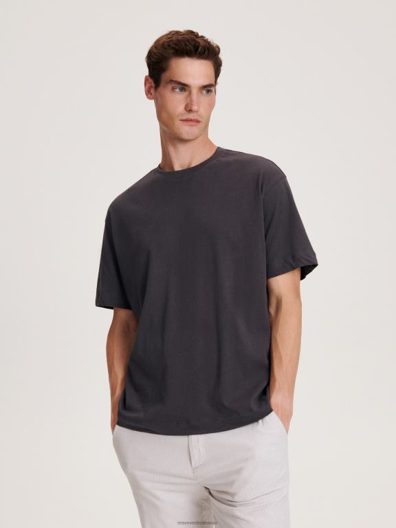 antracit Reserved bărbați îmbrăcăminte tricou boxy 648HZ1203