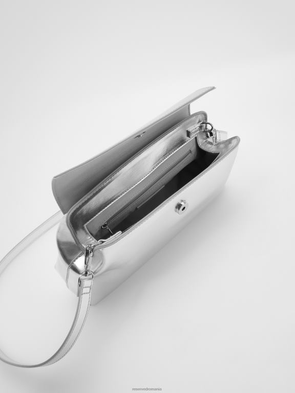 argint Reserved femei accesorii geanta metalica 648HZ993