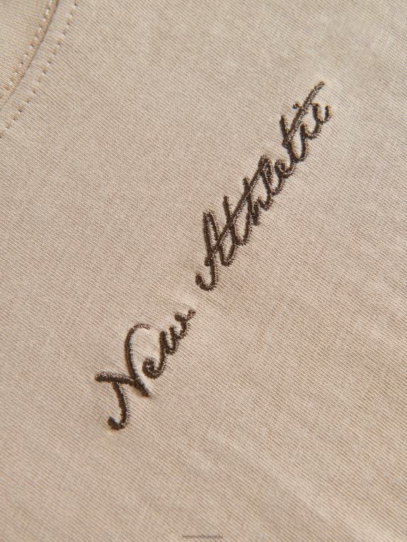 bej Reserved băieți îmbrăcăminte tricou cu detalii de broderie 648HZ2135