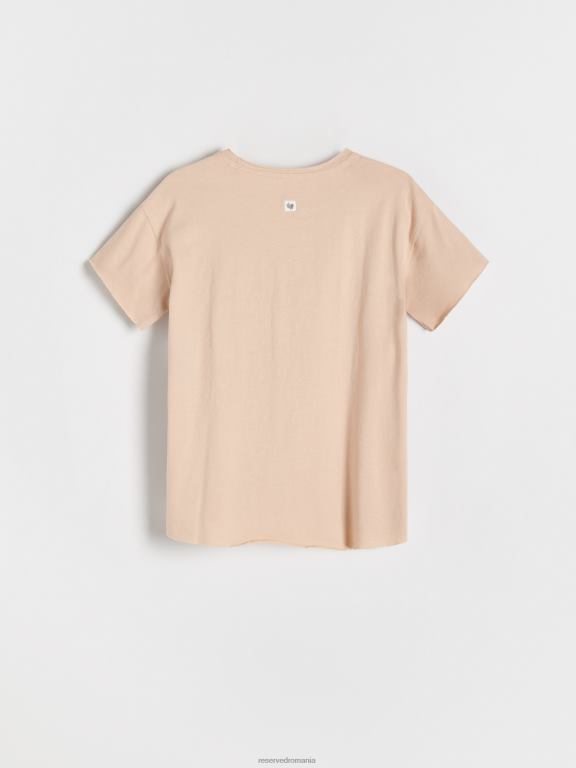 bej Reserved băieți îmbrăcăminte tricou cu plasture 648HZ2212