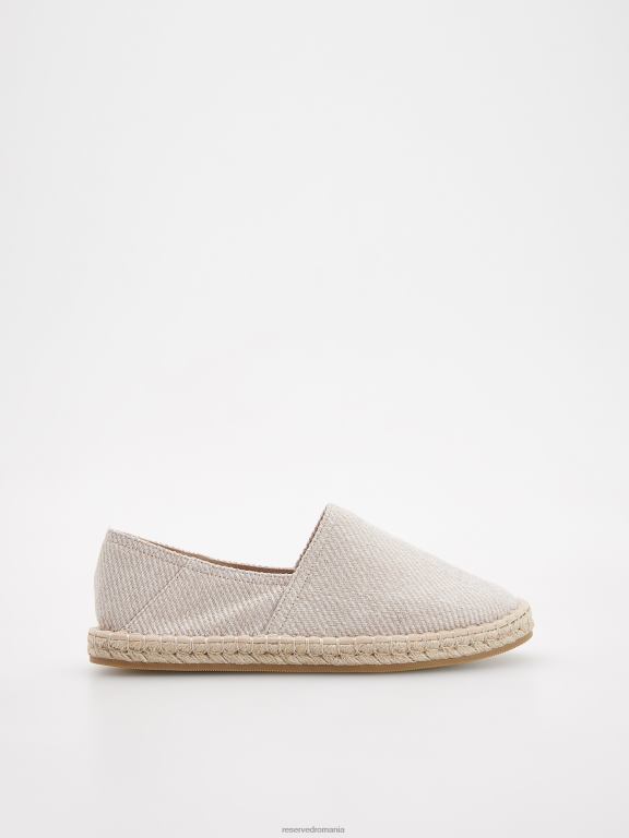 bej Reserved bărbați pantofi espadrile țesute 648HZ1657