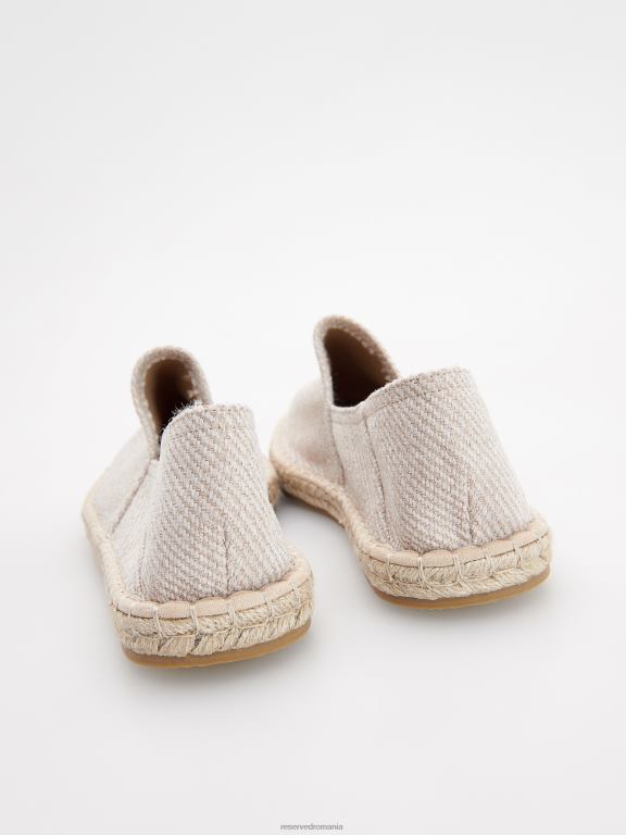 bej Reserved bărbați pantofi espadrile țesute 648HZ1657