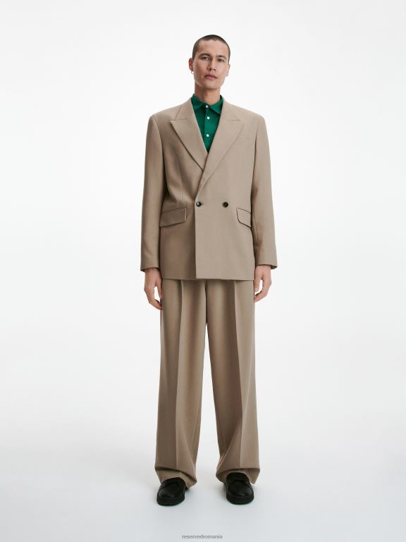 bej Reserved bărbați îmbrăcăminte blazer cu potrivire confortabilă 648HZ1615