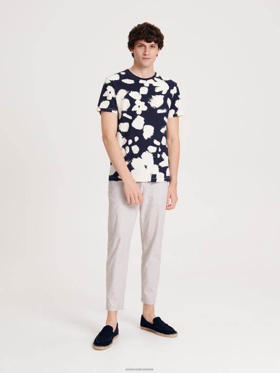 bej Reserved bărbați îmbrăcăminte joggeri subțiri 648HZ1487