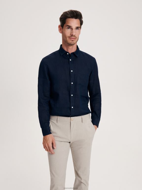 bej Reserved bărbați îmbrăcăminte pantaloni chino slim 648HZ1507