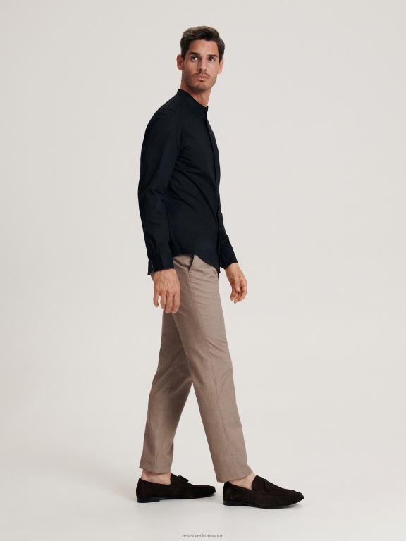 bej Reserved bărbați îmbrăcăminte pantaloni chino slim 648HZ1519