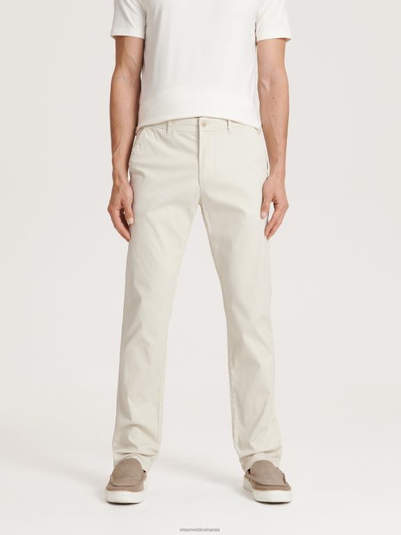 bej Reserved bărbați îmbrăcăminte pantaloni chino slim fit noi 648HZ1494