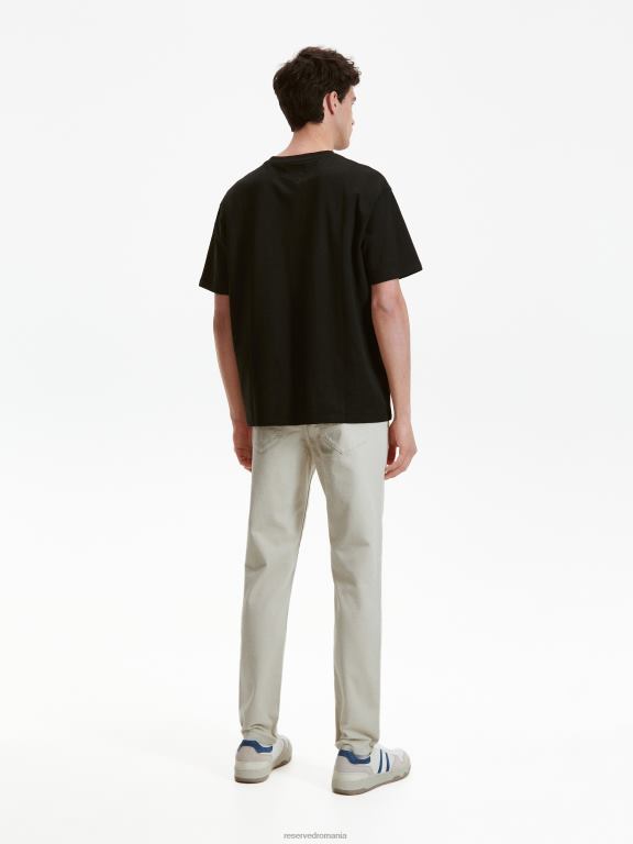 bej Reserved bărbați îmbrăcăminte pantaloni obișnuiți 648HZ1513