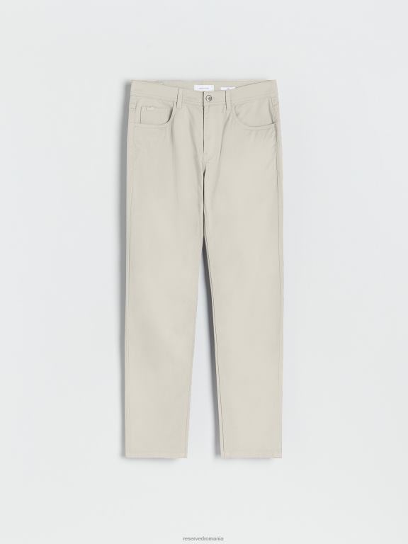 bej Reserved bărbați îmbrăcăminte pantaloni obișnuiți 648HZ1513