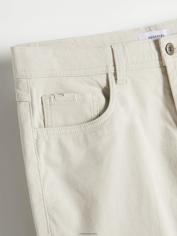 bej Reserved bărbați îmbrăcăminte pantaloni obișnuiți 648HZ1513