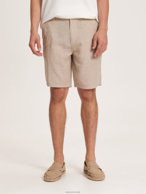 bej Reserved bărbați îmbrăcăminte pantaloni scurți chino bogat in in 648HZ1426