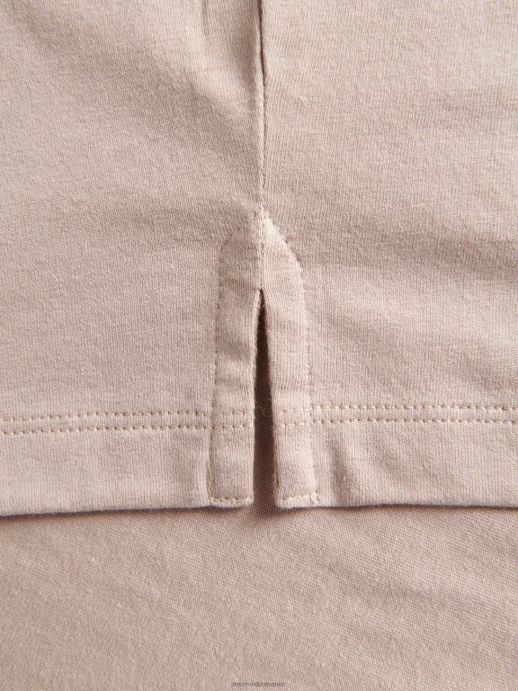 bej Reserved bărbați îmbrăcăminte tricou cu potrivire regulată în stil nou 648HZ1164