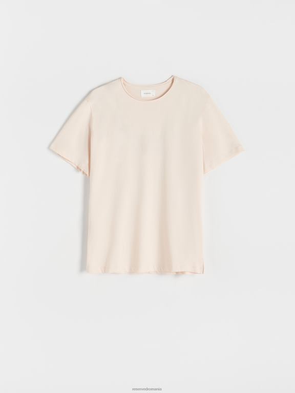 bej Reserved bărbați îmbrăcăminte tricou supradimensionat 648HZ1275