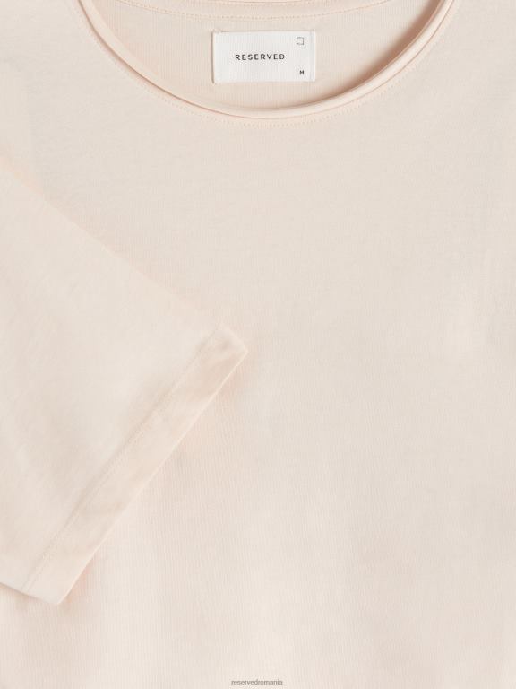 bej Reserved bărbați îmbrăcăminte tricou supradimensionat 648HZ1275