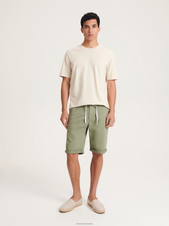 bej Reserved bărbați îmbrăcăminte tricou supradimensionat 648HZ1279