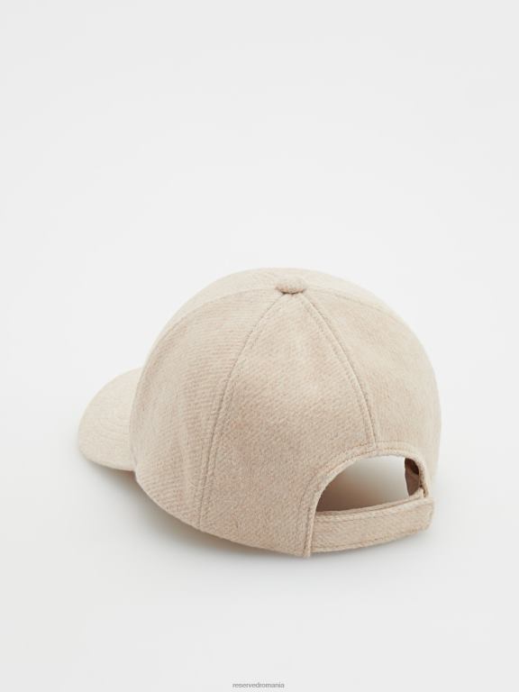 bej Reserved femei accesorii beanie din amestec de lână 648HZ1005