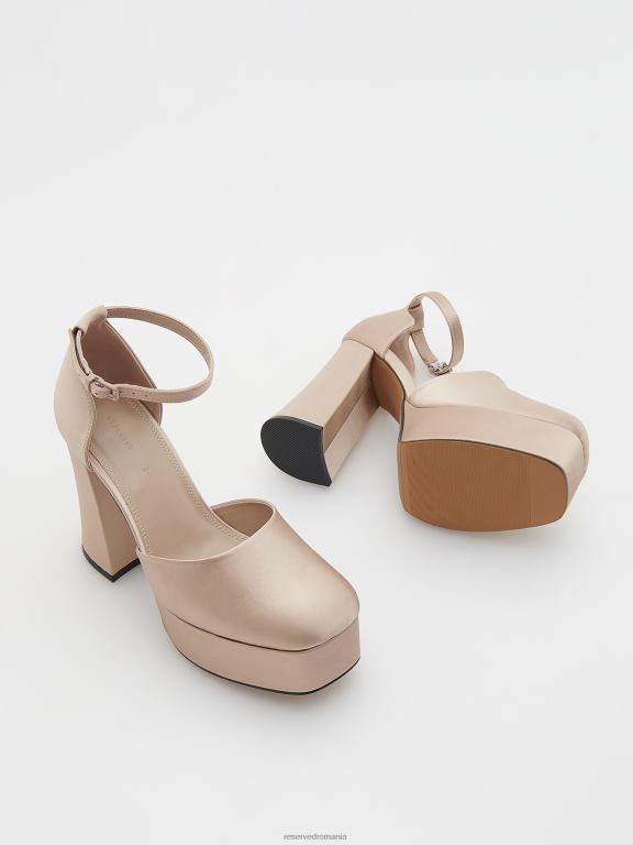bej Reserved femei pantofi pompe cu toc înalt 648HZ976