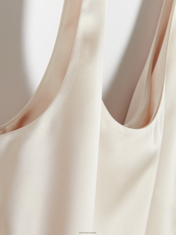 bej Reserved femei îmbrăcăminte blat din satin 648HZ513