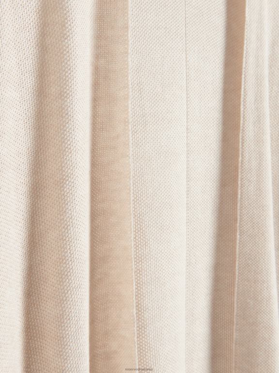 bej Reserved femei îmbrăcăminte cardigan în amestec de viscoză 648HZ919