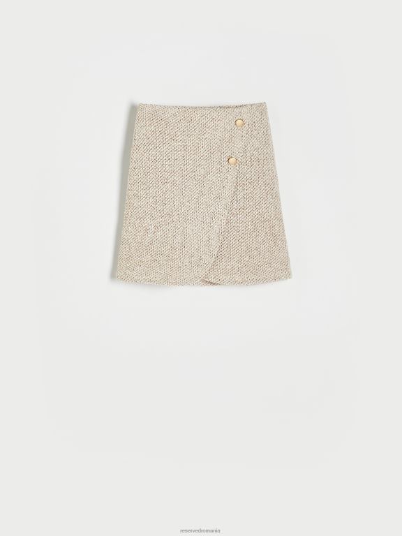 bej Reserved femei îmbrăcăminte fusta cu talie inalta 648HZ845