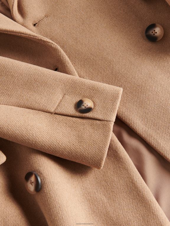 bej Reserved femei îmbrăcăminte palton din amestec de lână 648HZ891