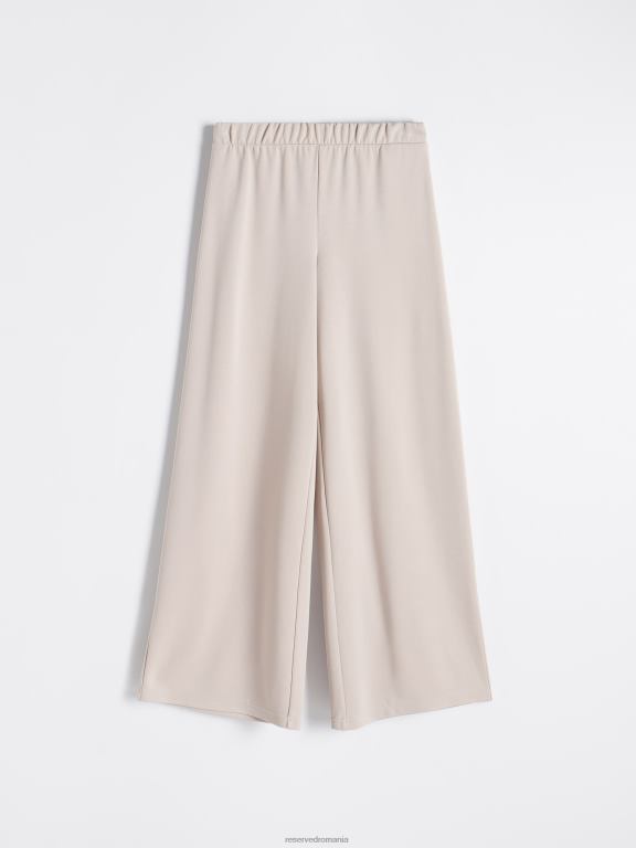 bej Reserved femei îmbrăcăminte pantaloni bogati in modal 648HZ729