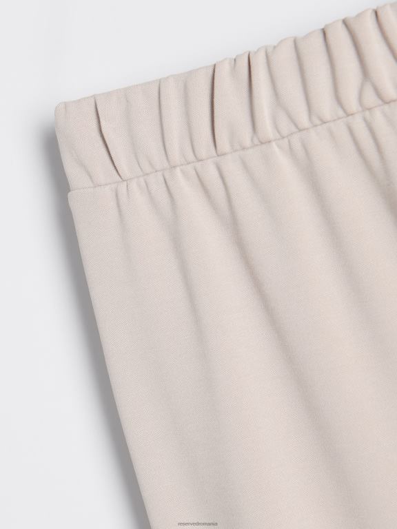 bej Reserved femei îmbrăcăminte pantaloni bogati in modal 648HZ729