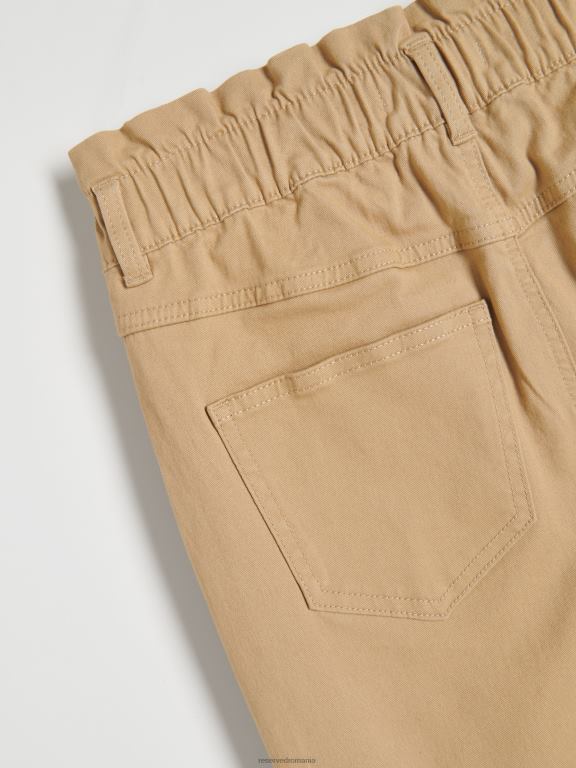 bej Reserved femei îmbrăcăminte pantaloni de hârtie 648HZ644