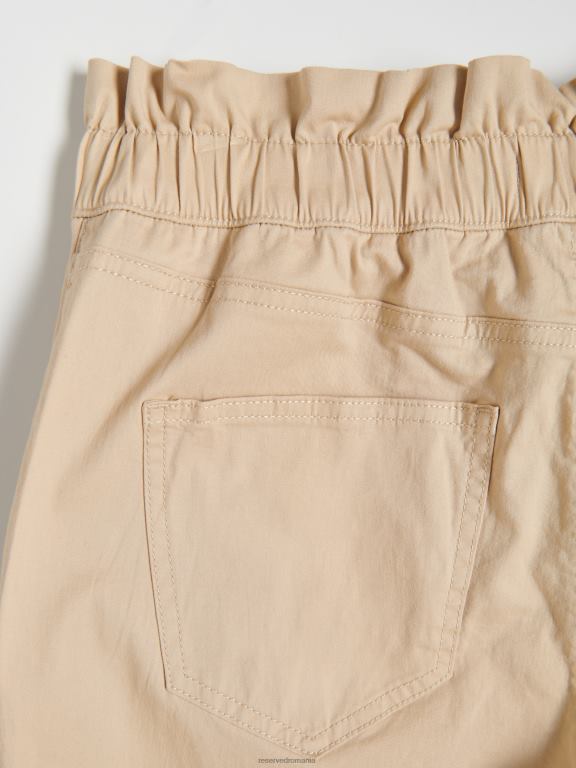bej Reserved femei îmbrăcăminte pantaloni de hârtie 648HZ670