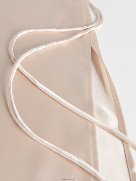 bej Reserved femei îmbrăcăminte rochie maxi din satin 648HZ240