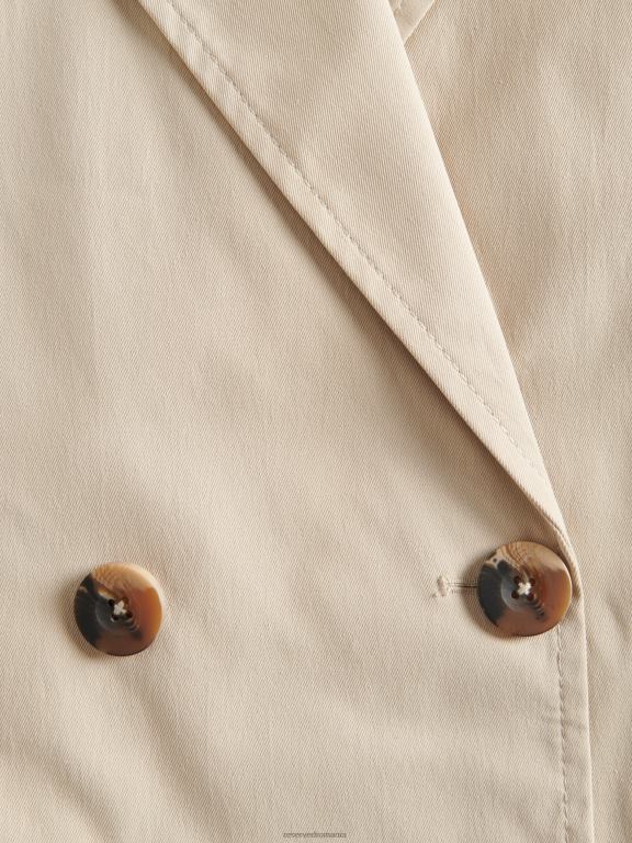 bej Reserved femei îmbrăcăminte trenci la doua piept 648HZ879