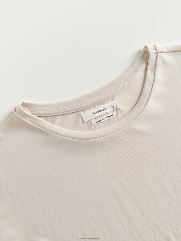 bej Reserved femei îmbrăcăminte tricou supradimensionat 648HZ422