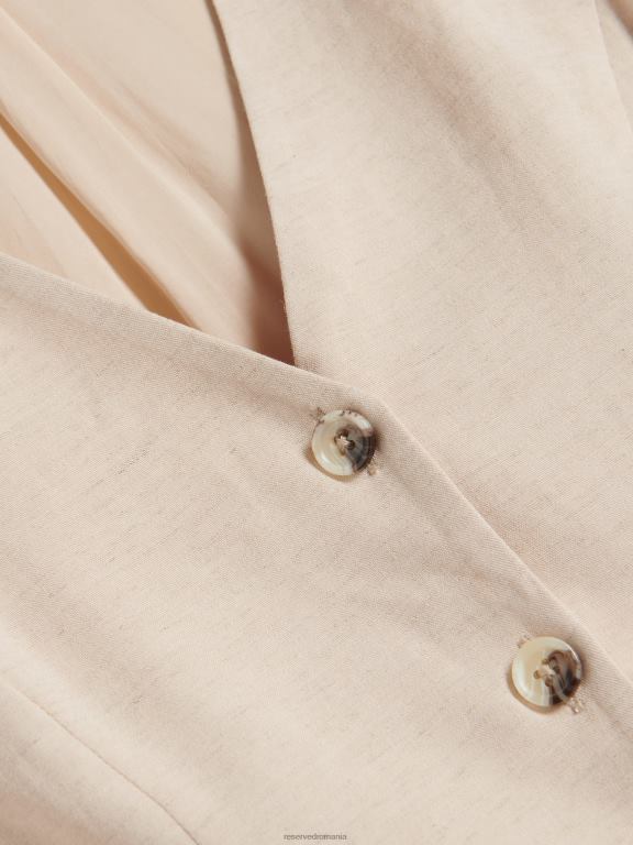 bej Reserved femei îmbrăcăminte vestă bogată în viscoză 648HZ301