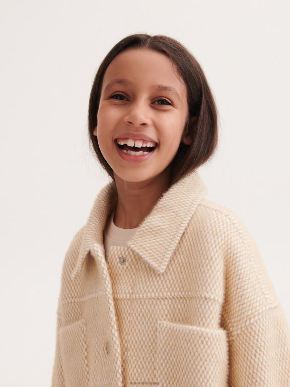 bej Reserved fetelor îmbrăcăminte baracă 648HZ1912