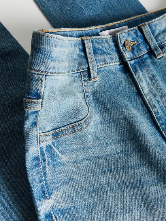 blugi indigo Reserved femei îmbrăcăminte blugi slim fit 648HZ795