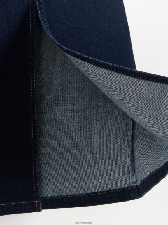 blugi indigo Reserved femei îmbrăcăminte fusta midi denim 648HZ97