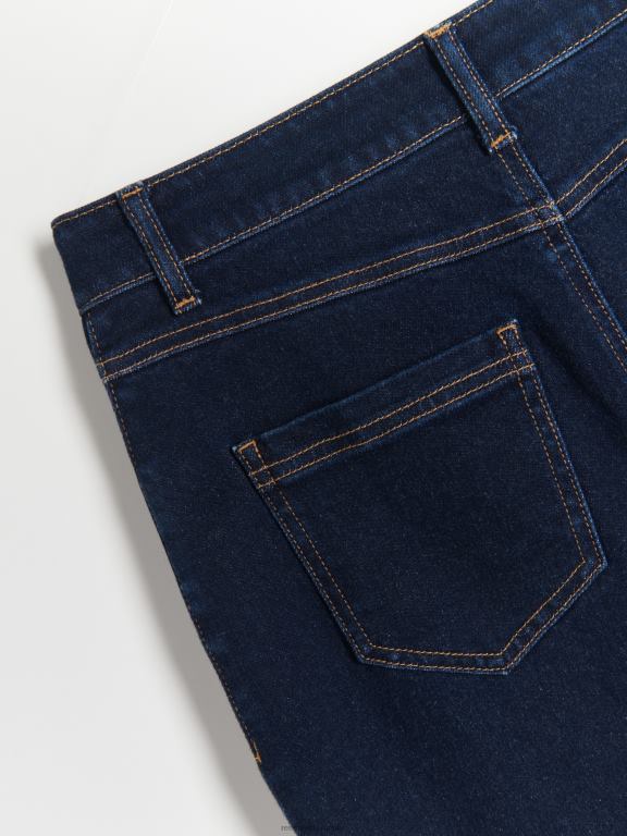 blugi indigo Reserved femei îmbrăcăminte fusta midi denim 648HZ97