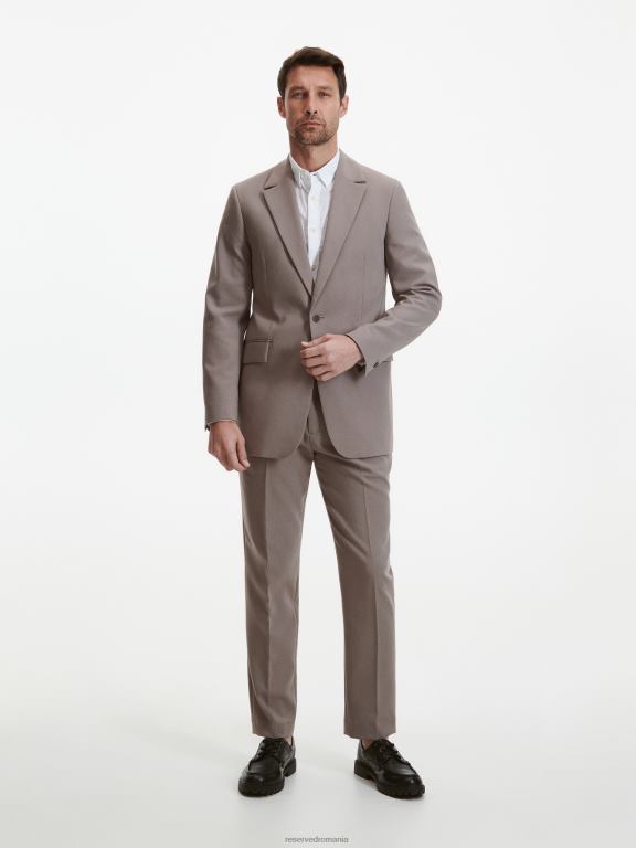 cafea Reserved bărbați îmbrăcăminte blazer cu potrivire confortabilă 648HZ1616