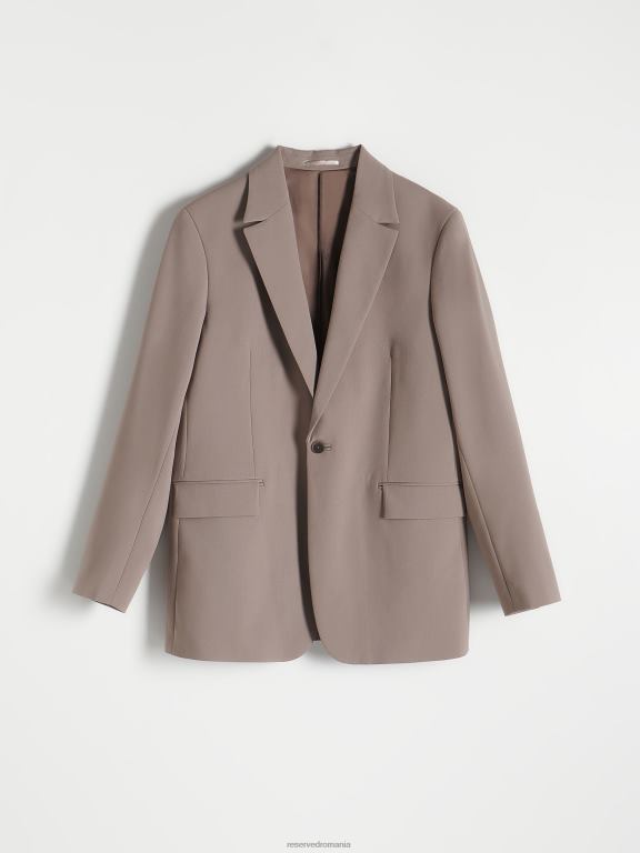 cafea Reserved bărbați îmbrăcăminte blazer cu potrivire confortabilă 648HZ1616