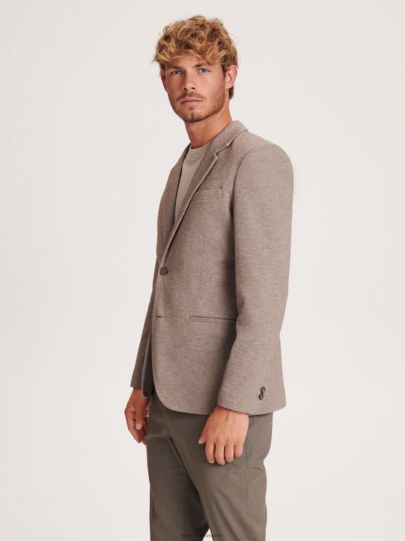 cafea Reserved bărbați îmbrăcăminte blazer slim fit 648HZ1609