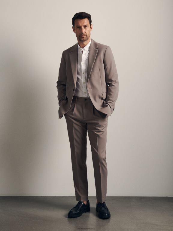 cafea Reserved bărbați îmbrăcăminte pantaloni chino slim fit noi 648HZ1526