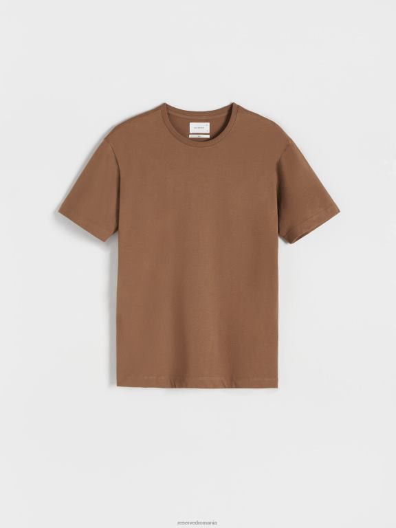 cafea Reserved bărbați îmbrăcăminte tricou supradimensionat 648HZ1283