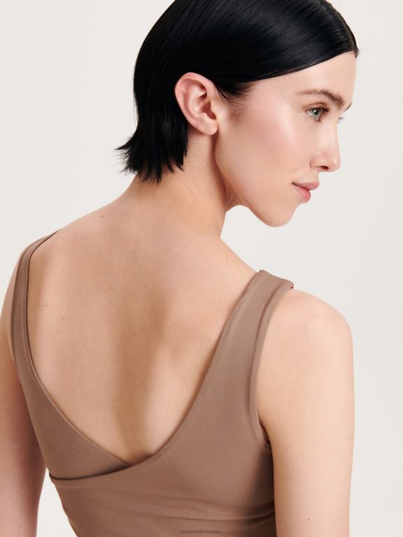 cafea Reserved femei îmbrăcăminte crop top 648HZ498