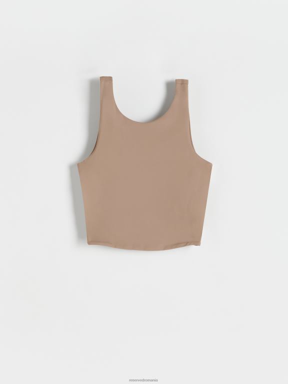cafea Reserved femei îmbrăcăminte crop top 648HZ498