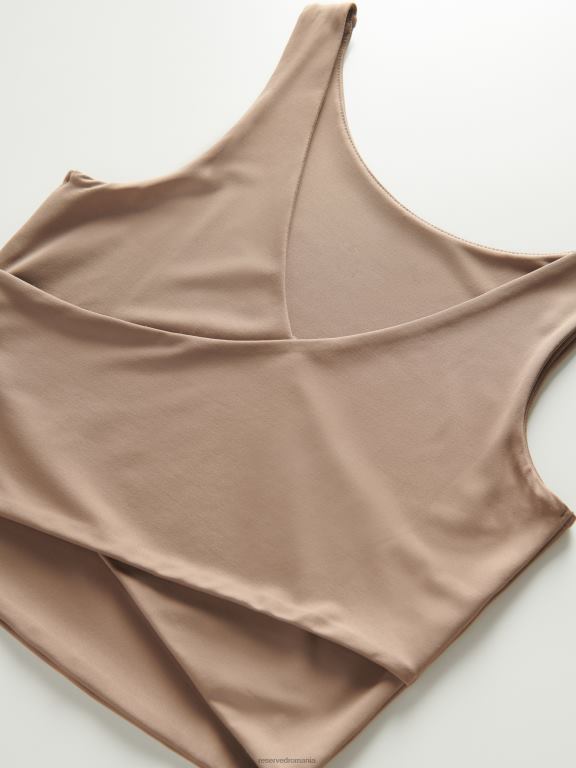 cafea Reserved femei îmbrăcăminte crop top 648HZ498