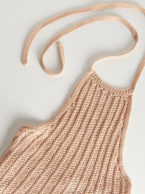 cafea Reserved femei îmbrăcăminte top din jerseu din bumbac organic 648HZ516