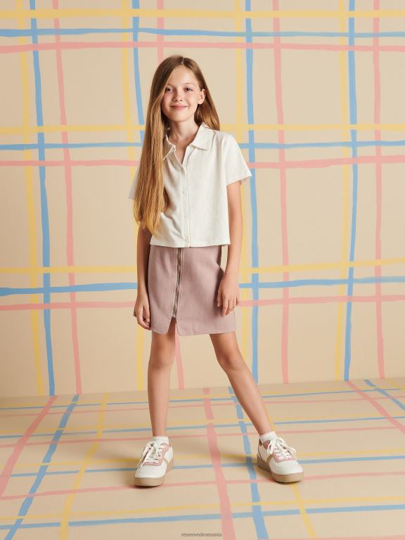 cafea Reserved fetelor îmbrăcăminte fusta cu fermoare 648HZ1712